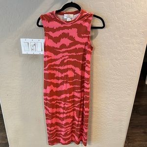 Anthropologie midi stretch dress size M